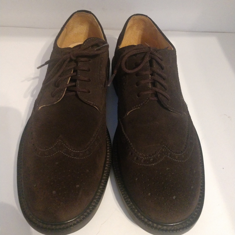 J. Crew Wingtip Leather Shoes Brown Size 10